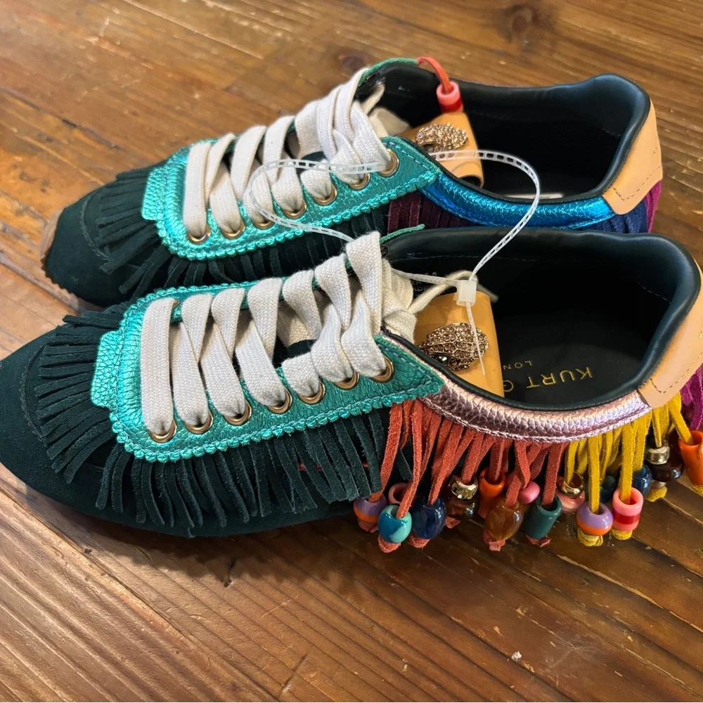 Kurt Geiger Islington Tassel Sneaker NWOT size 8 - Picture 3 of 8